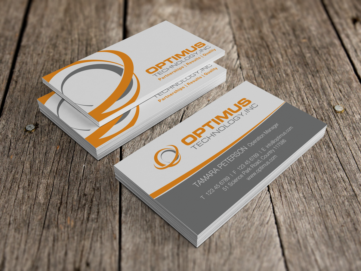 Briefkopf-Design von HYPdesign für Optimus Technology, Inc | Design #2388548