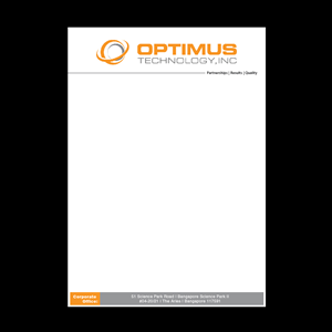 Briefkopf-Design von Yas media für Optimus Technology, Inc | Design: #2355435