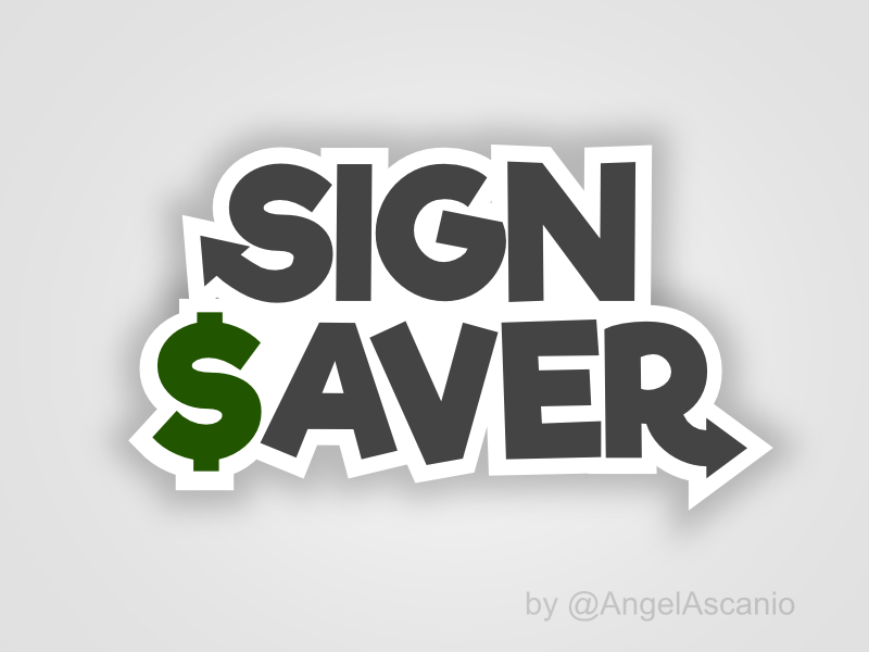 Logo Design by Angel Ascanio for Sign Saver  | Design #11815884