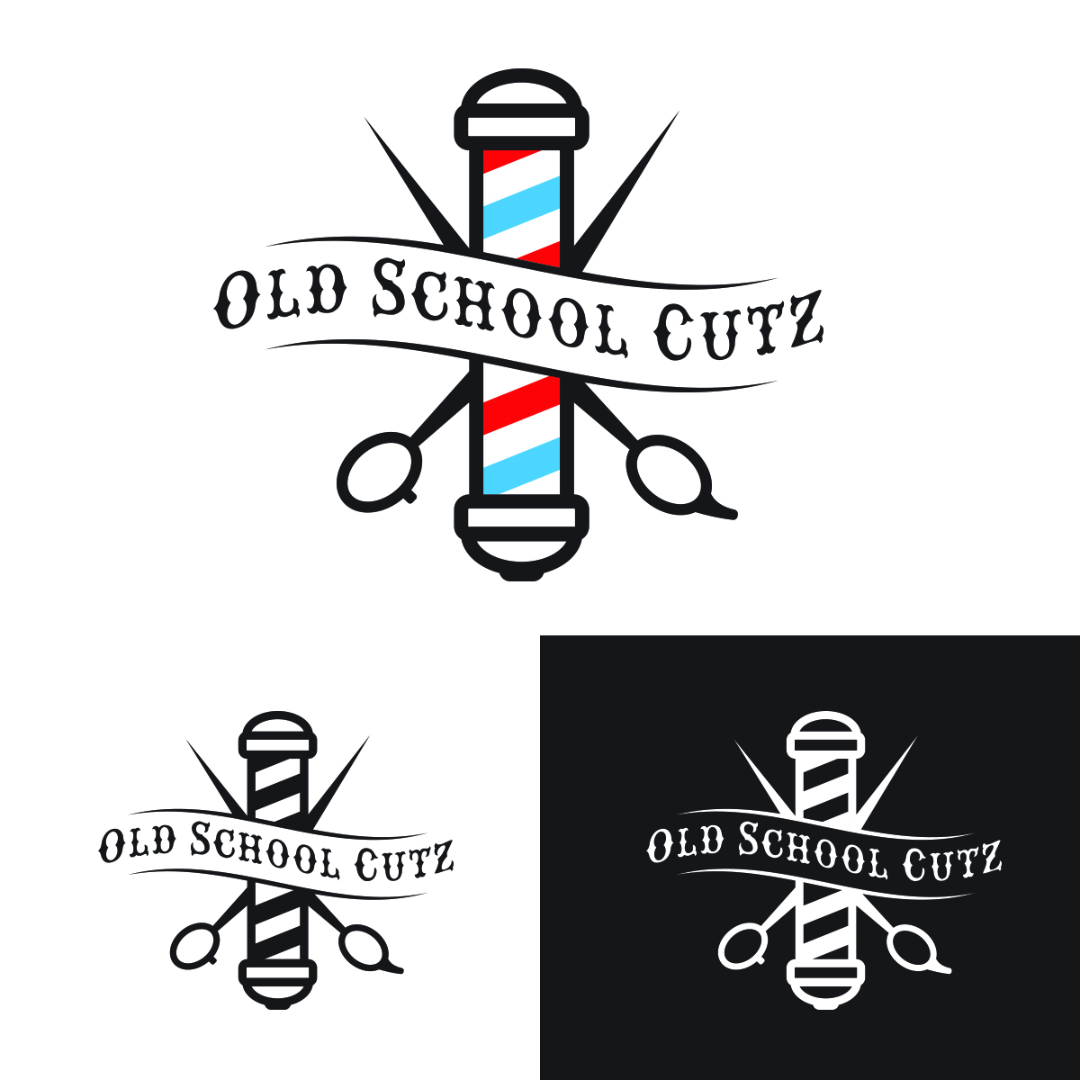 Logo Design by Roland Hawk for Old School Cutz | Design #11799926