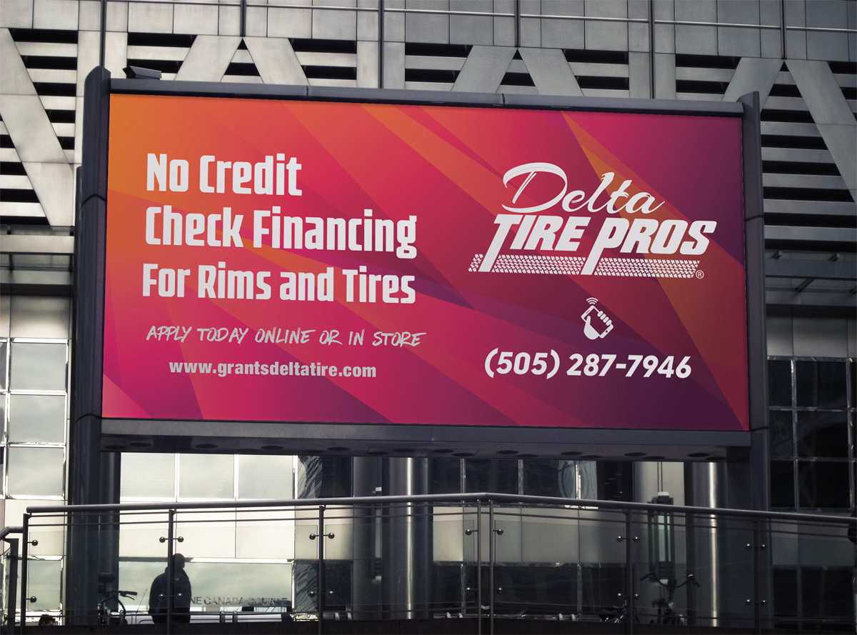 Signage Design by lookedaeng for Delta Tire Pros | Design #11809769