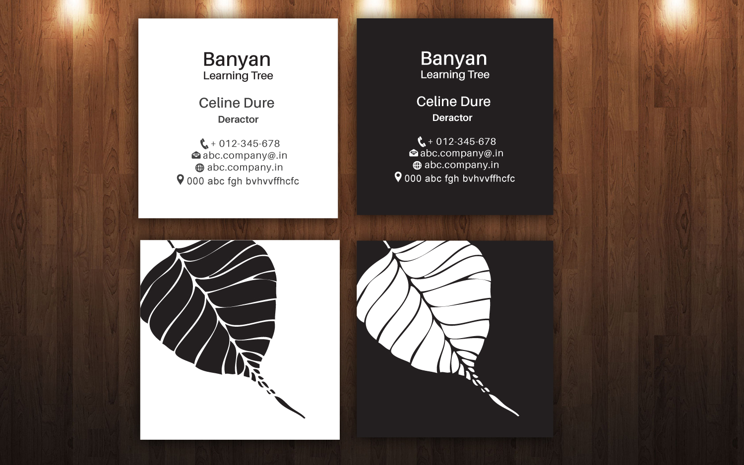 Design de Carte de Visite par colour splash pour Banyan Learning Tree | Design : #11837515