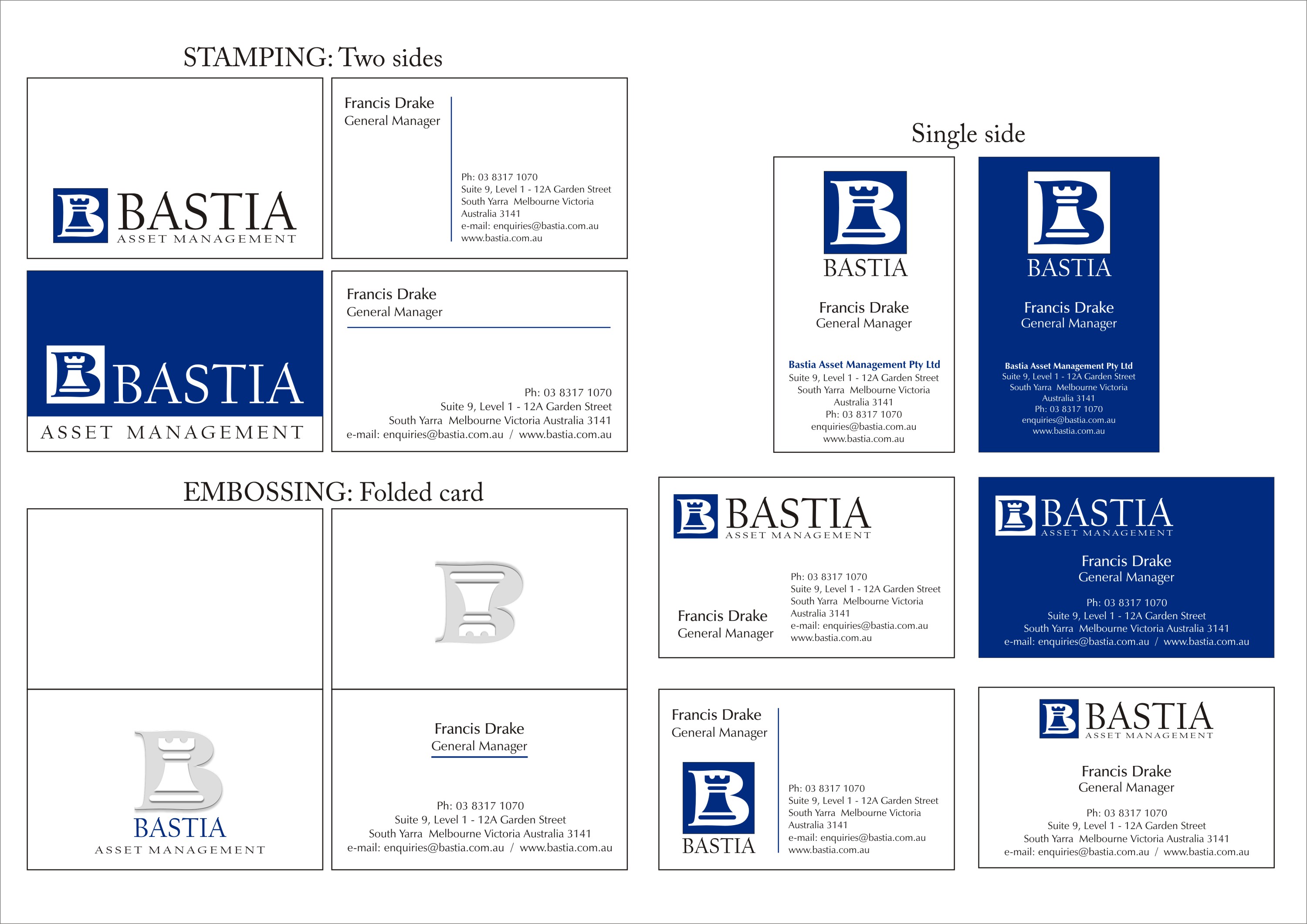 Logo Design by Pedrink for Bastia Asset Management | Design #28438