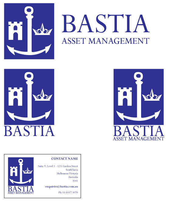 Logo Design by Amanda Moon Designs for Bastia Asset Management | Design #28796