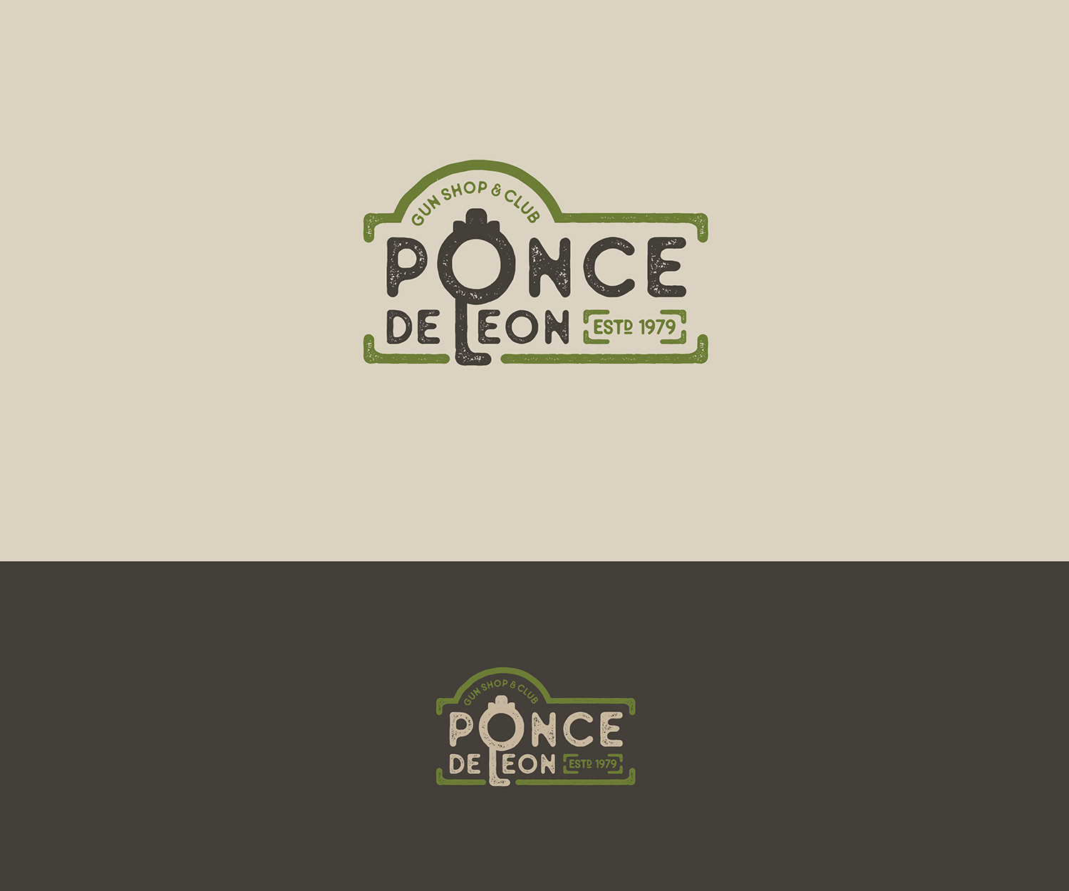 Logo Design by RoundYellow for Ponce de Leon Gun Shop & Club | Design #11823800