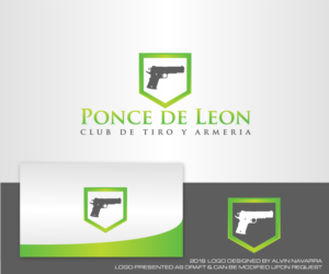 Logo Design by alvinnavarra for Ponce de Leon Gun Shop & Club | Design #11985176
