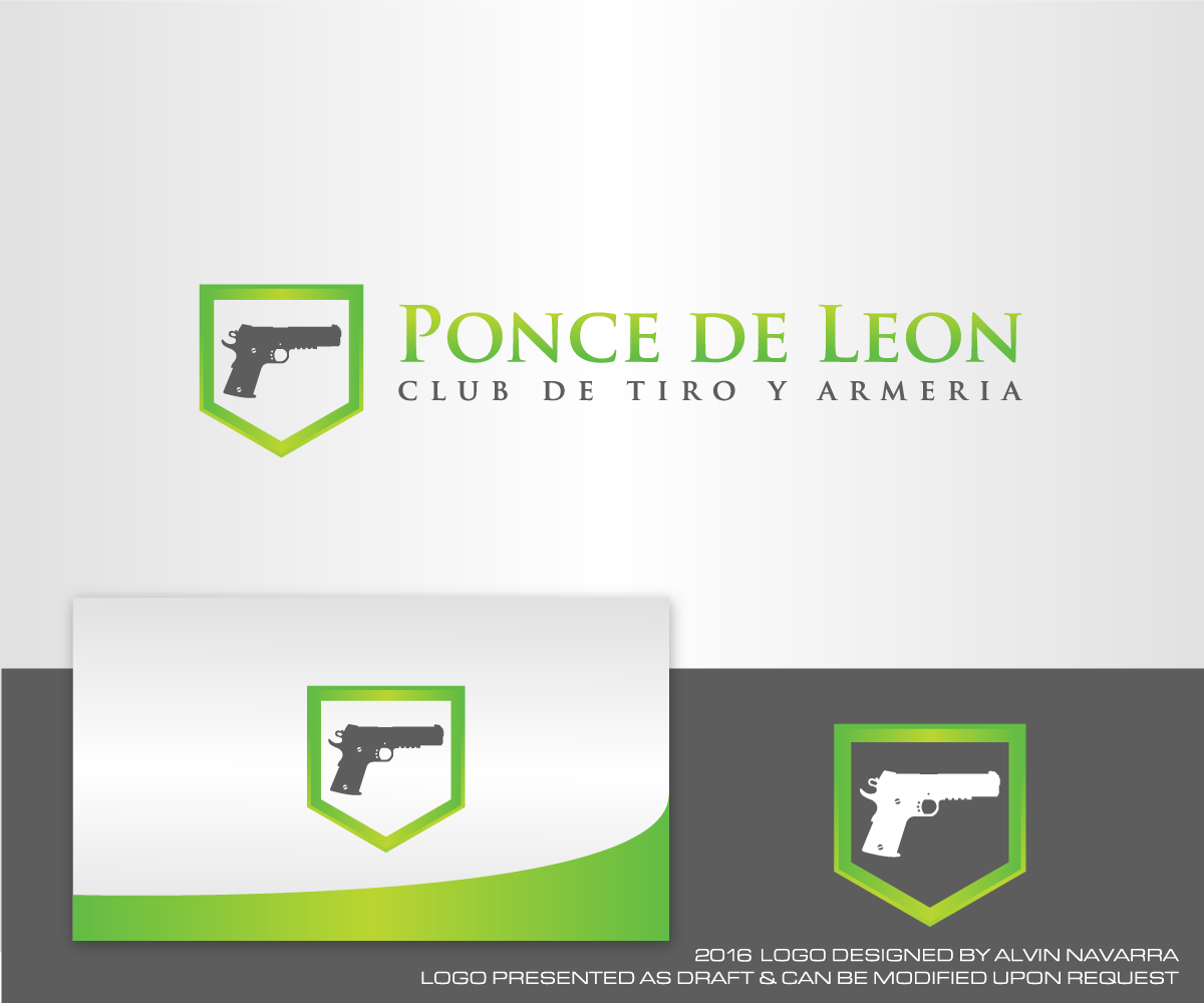 Logo Design by alvinnavarra for Ponce de Leon Gun Shop & Club | Design #11985182