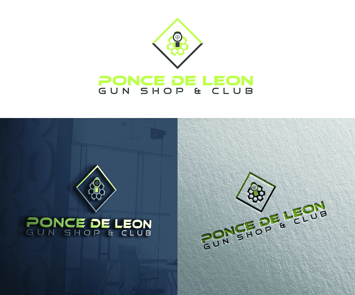 Logo Design by eMARK for Ponce de Leon Gun Shop & Club | Design #11996260