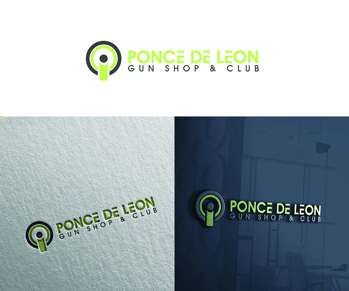 Logo Design by eMARK for Ponce de Leon Gun Shop & Club | Design #11996261