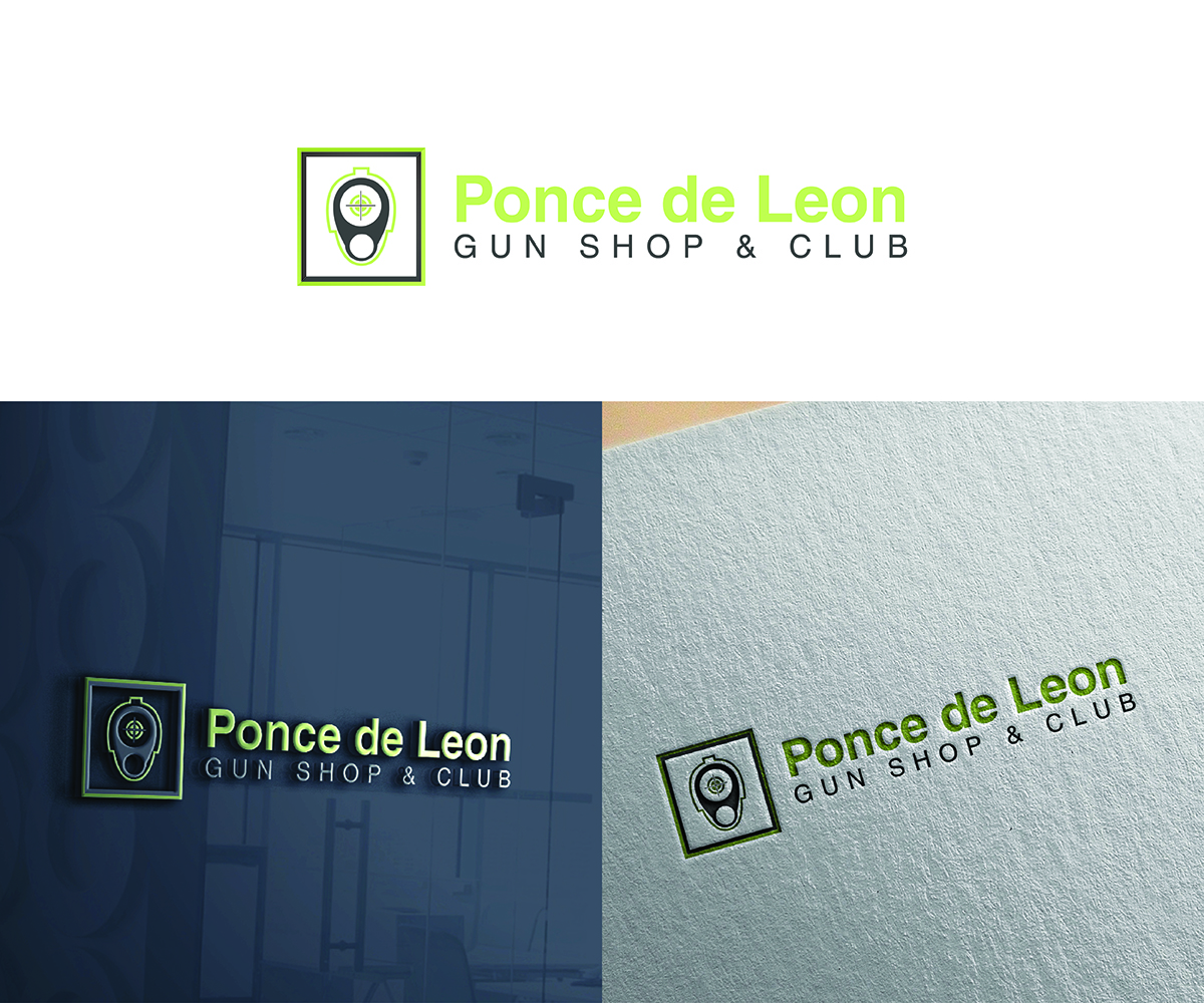 Logo Design by eMARK for Ponce de Leon Gun Shop & Club | Design #11996262