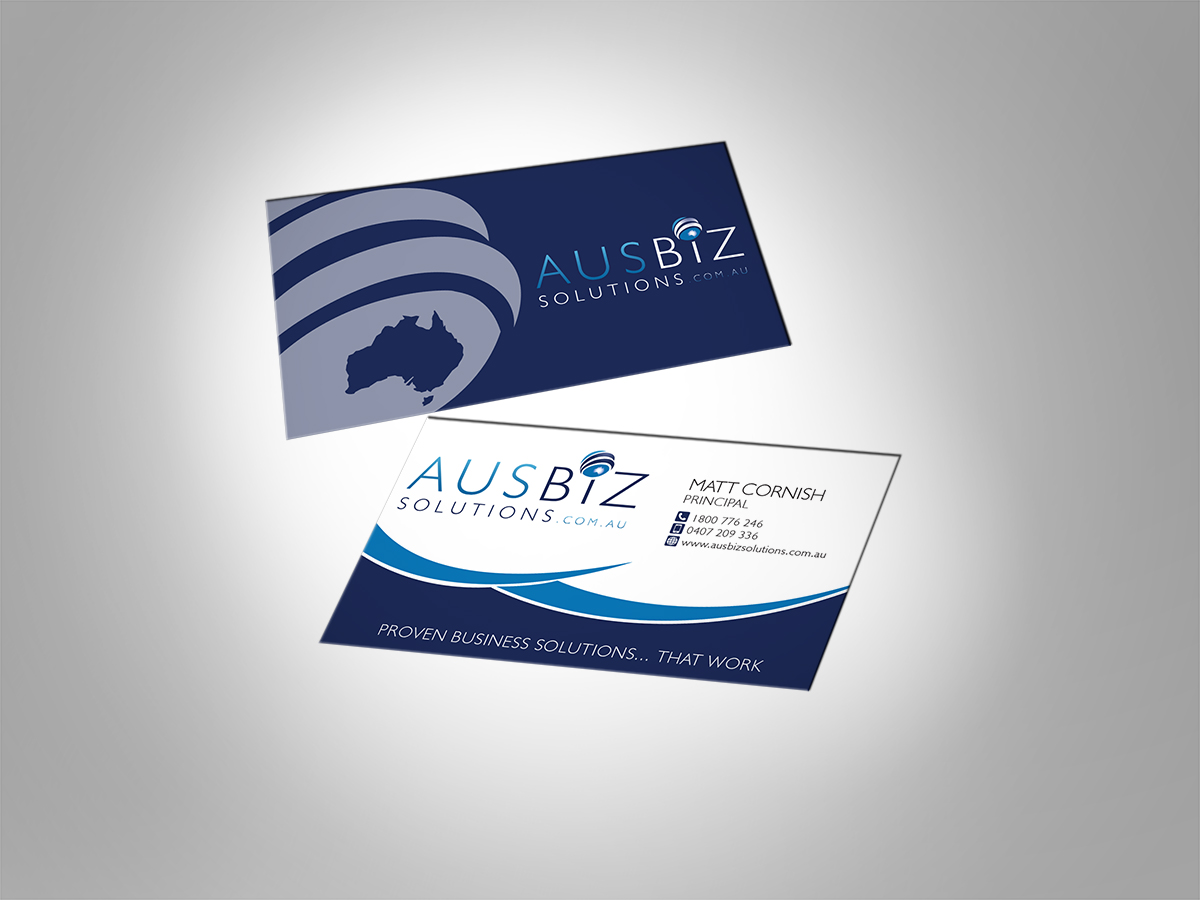 Diseño de Tarjeta de Presentación por MT para AusBiz Solutions.com.au | Diseño #2355362