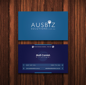 Business Card Design by TS Designs for AusBiz Solutions.com.au | Design: #2362081