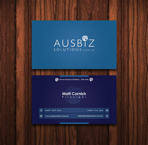 Business Card Design by TS Designs for AusBiz Solutions.com.au | Design: #2362132