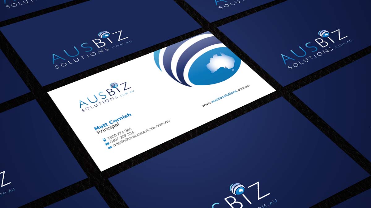 Business Card Design by AZ for AusBiz Solutions.com.au | Design #2353958