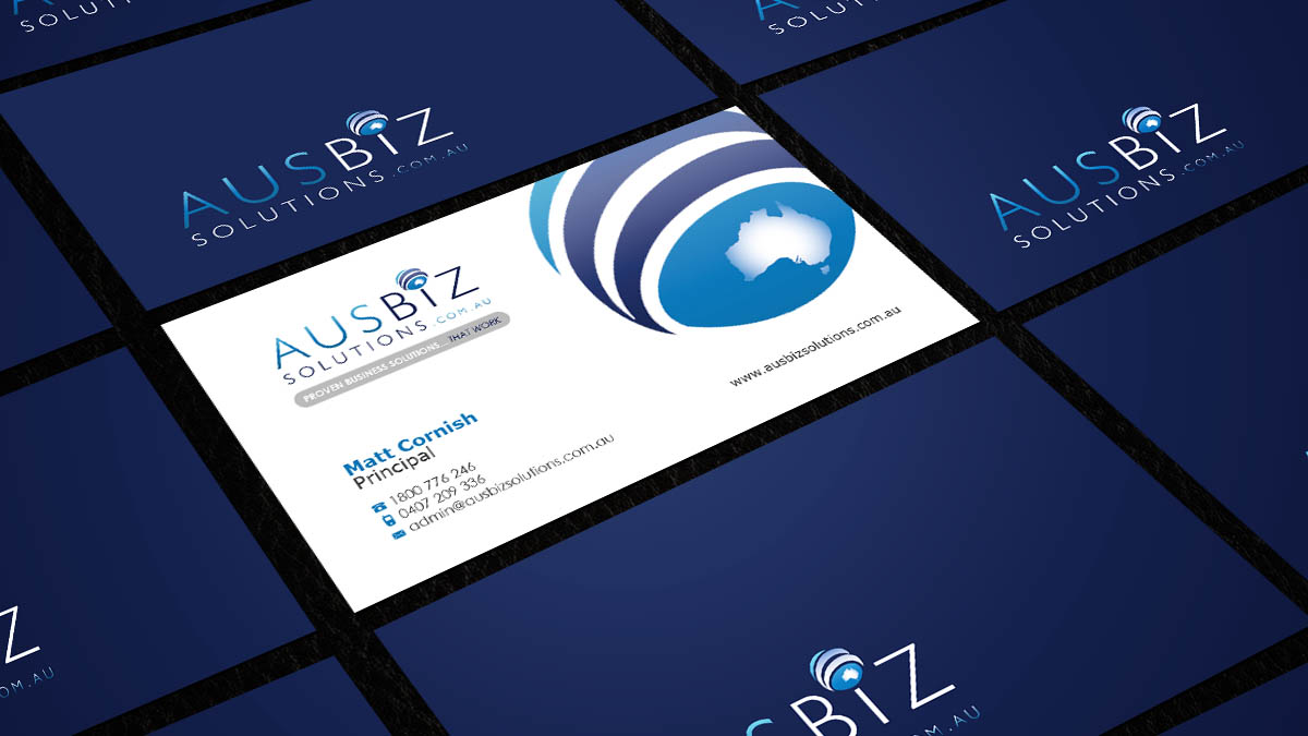 Business Card Design by AZ for AusBiz Solutions.com.au | Design #2356039
