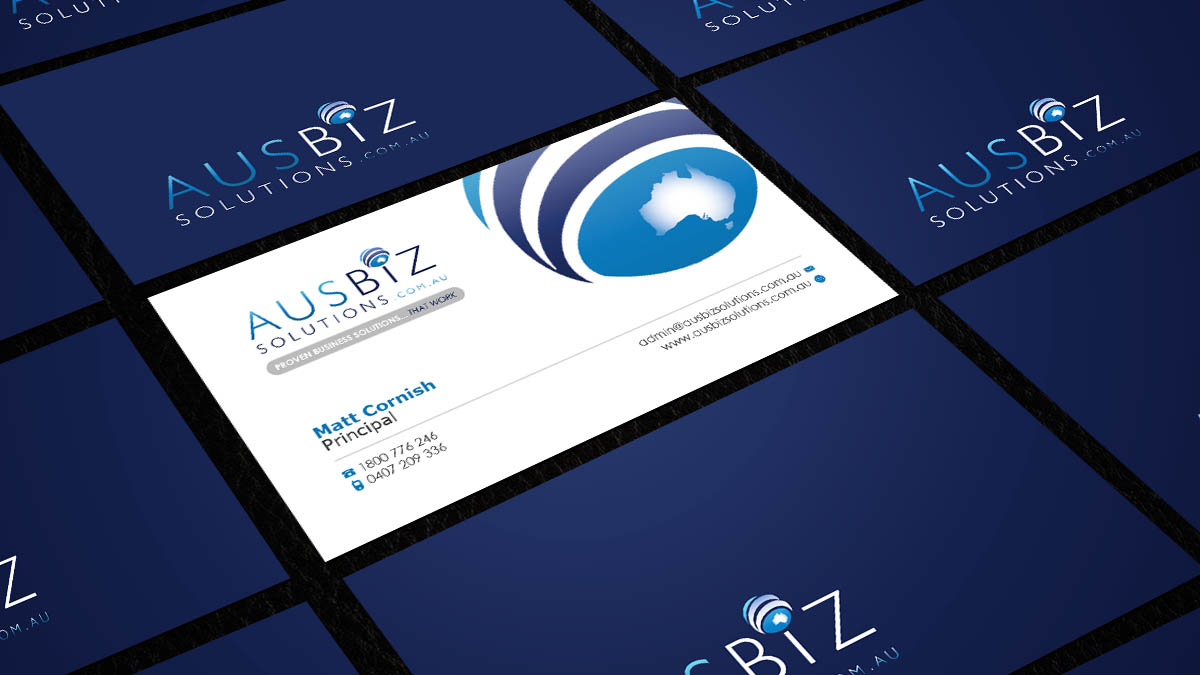 Business Card Design by AZ for AusBiz Solutions.com.au | Design #2356042