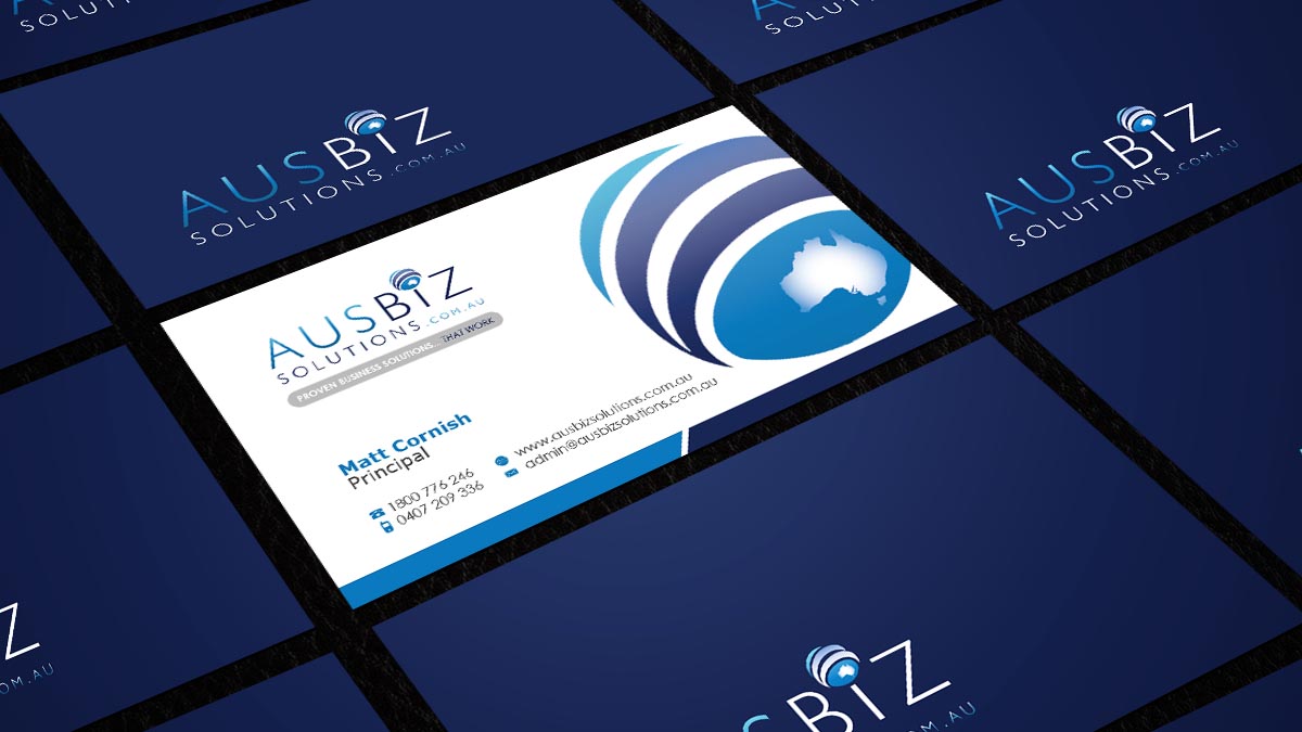 Business Card Design by AZ for AusBiz Solutions.com.au | Design #2362027