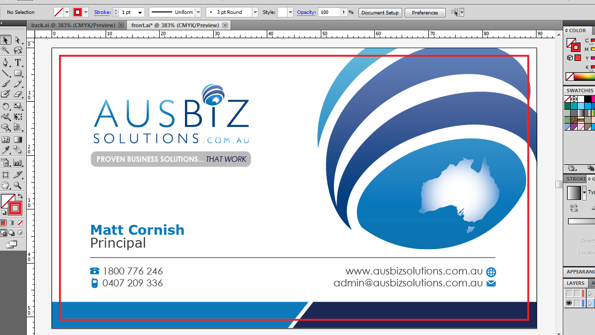 Business Card Design by AZ for AusBiz Solutions.com.au | Design #2365094