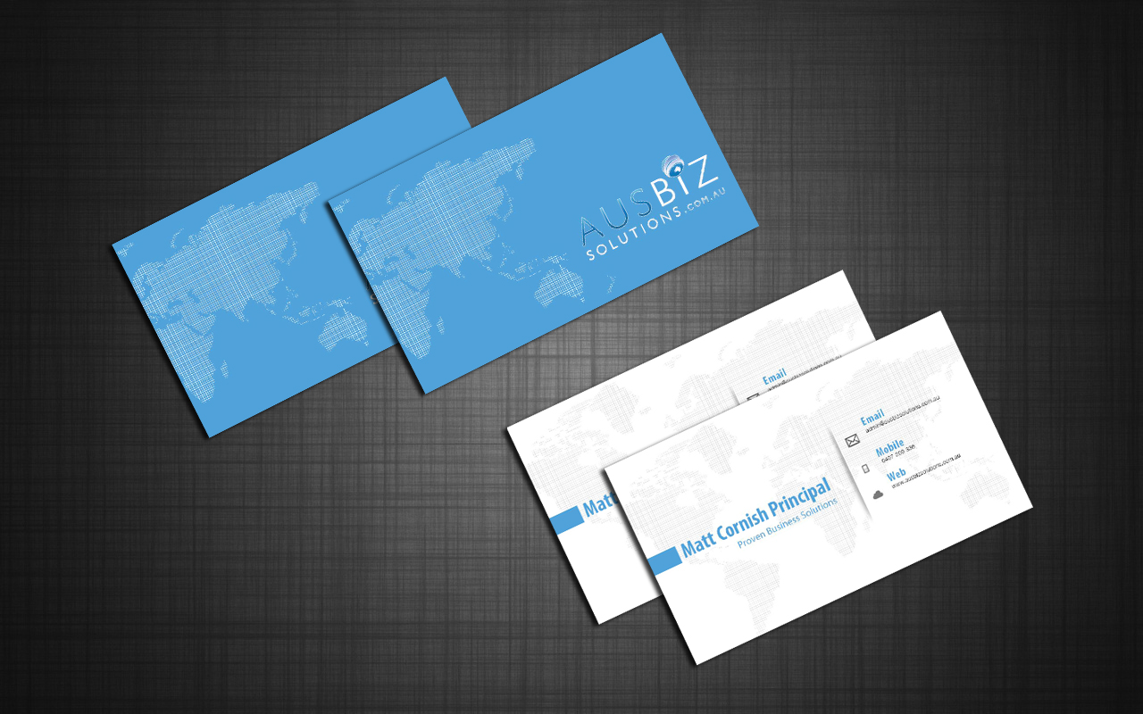 Business Card Design by  Sasko Kmetovich for AusBiz Solutions.com.au | Design #2358823
