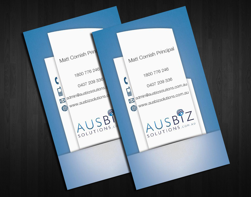 Business Card Design by  Sasko Kmetovich for AusBiz Solutions.com.au | Design #2363047