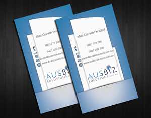Business Card Design by  Sasko Kmetovich for AusBiz Solutions.com.au | Design: #2363047
