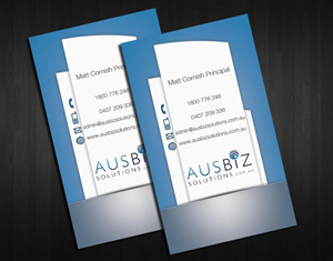 Design de Carte de Visite par  Sasko Kmetovich pour AusBiz Solutions.com.au | Design #2363050