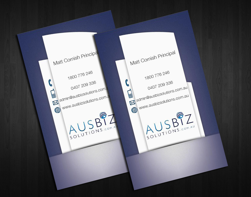 Business Card Design by  Sasko Kmetovich for AusBiz Solutions.com.au | Design #2363062