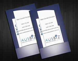 Business Card Design by  Sasko Kmetovich for AusBiz Solutions.com.au | Design: #2363062