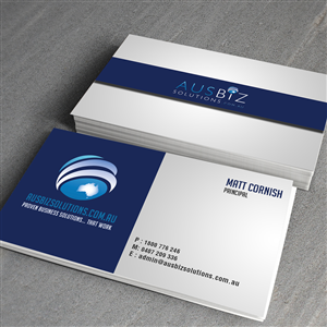 Business Card Design by junaid ahmad for AusBiz Solutions.com.au | Design: #2355107