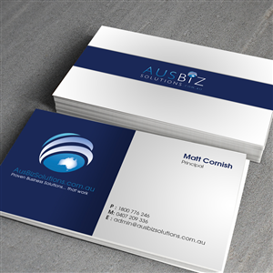 Business Card Design by junaid ahmad for AusBiz Solutions.com.au | Design: #2361849