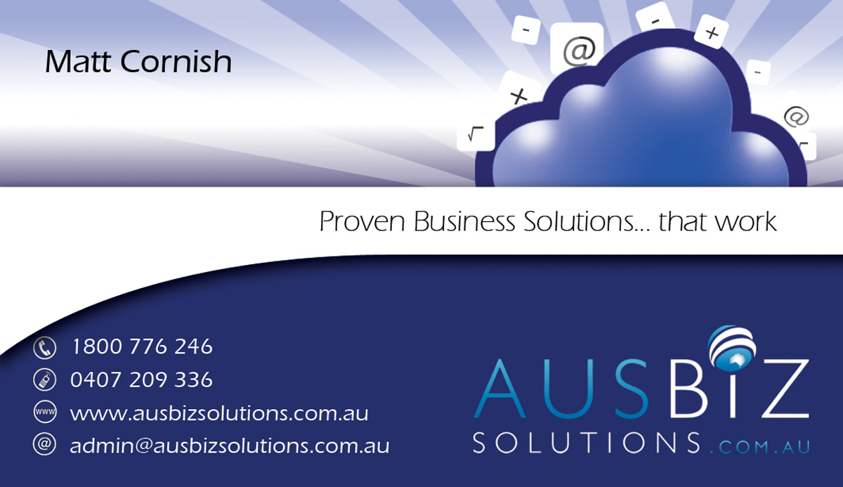 Design de Carte de Visite par MicroZ pour AusBiz Solutions.com.au | Design #2356454
