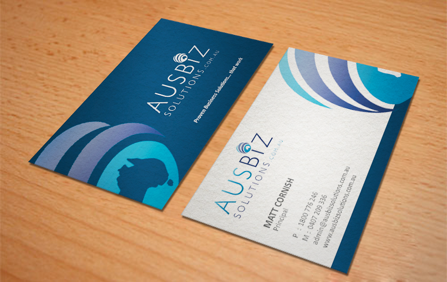 Business Card Design by BramDwi for AusBiz Solutions.com.au | Design #2354264