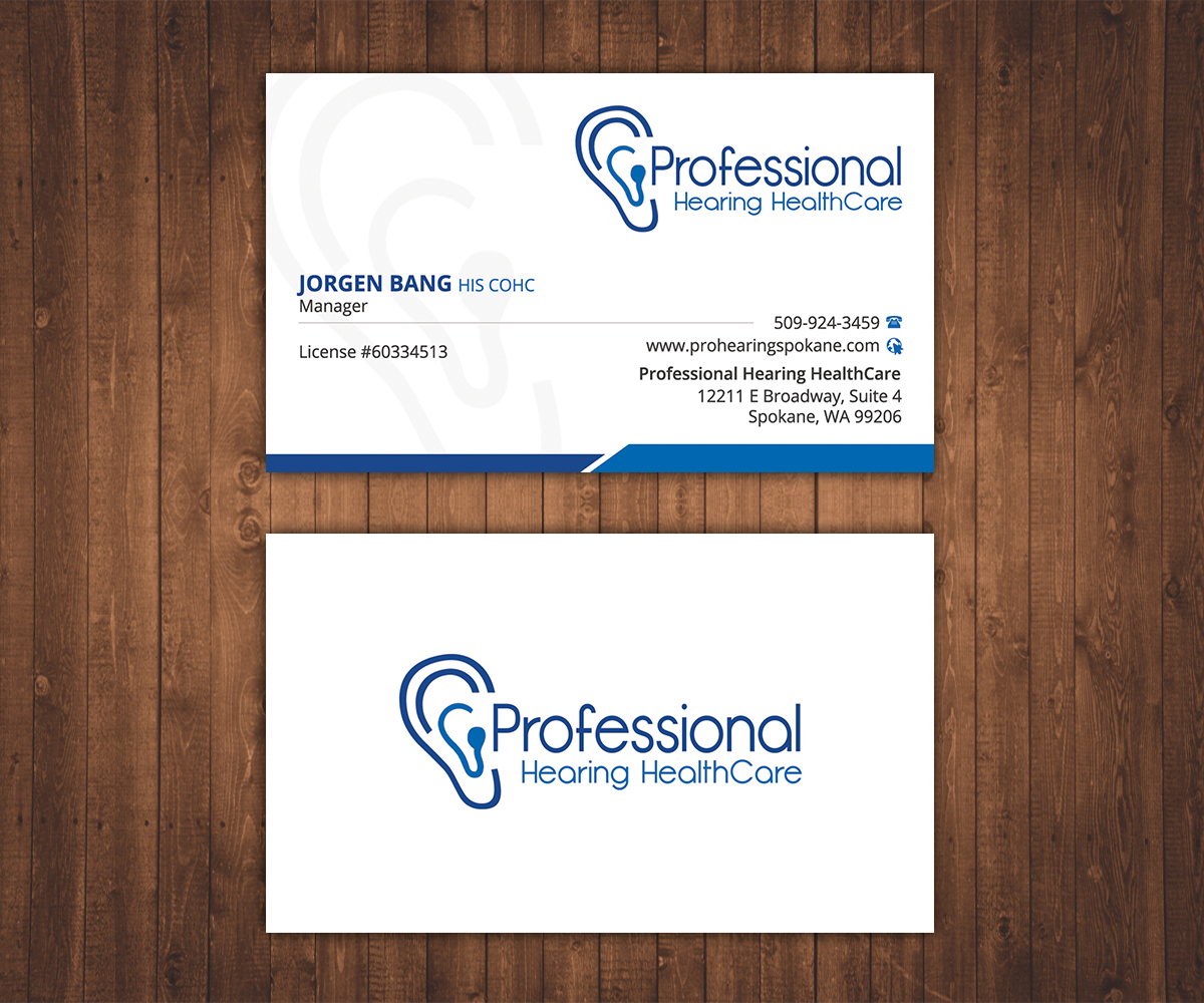 Business Card Design by Stylez Designz for Professional Hearing HealthCare | Design #11910687