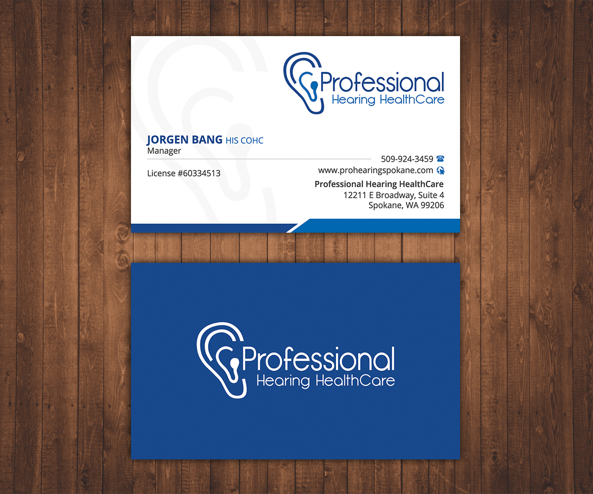 Business Card Design by Stylez Designz for Professional Hearing HealthCare | Design #11910689