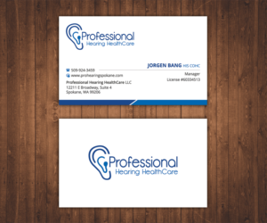 Business Card Design by Stylez Designz for Professional Hearing HealthCare | Design: #11910692
