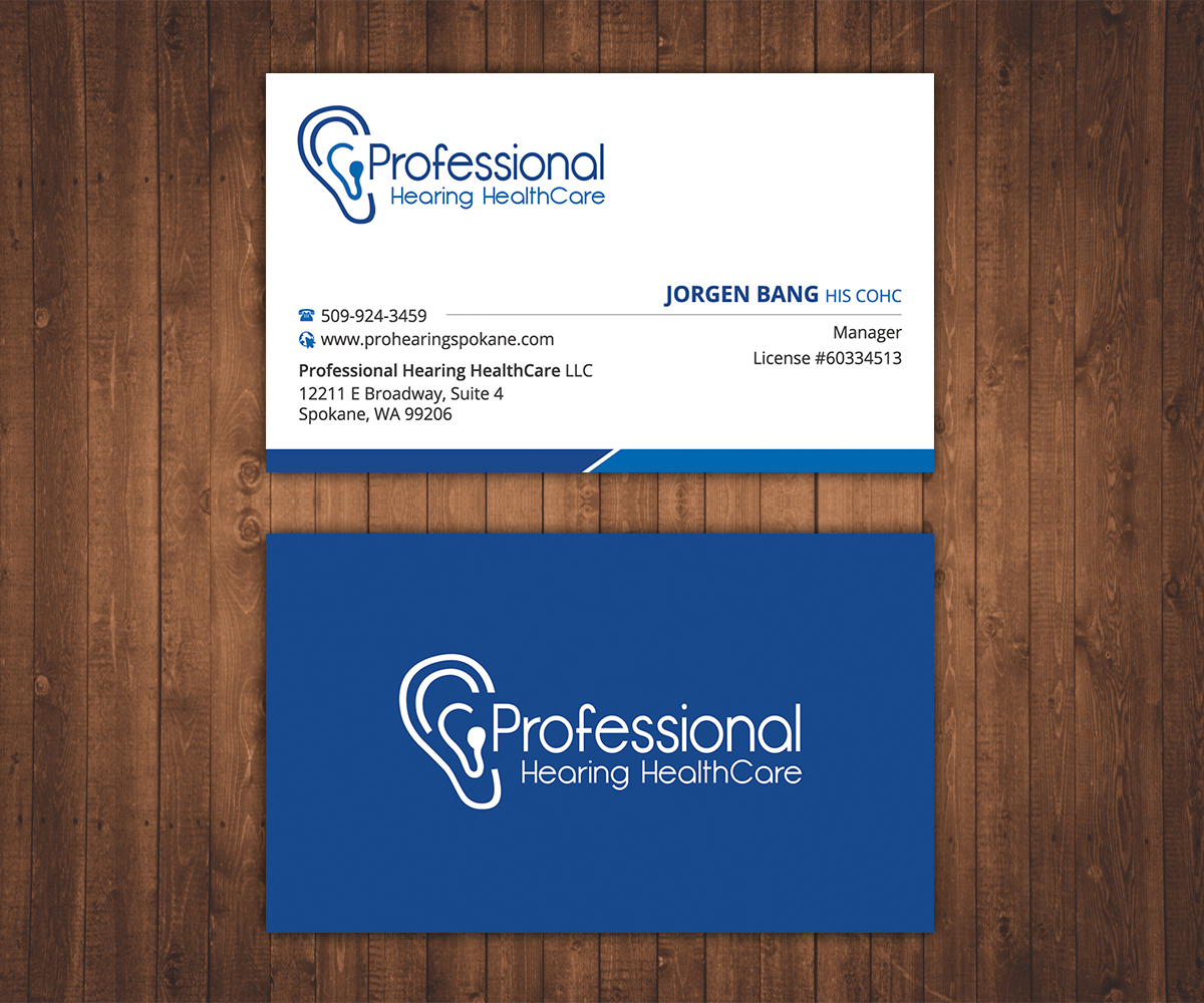 Business Card Design by Stylez Designz for Professional Hearing HealthCare | Design #11910694