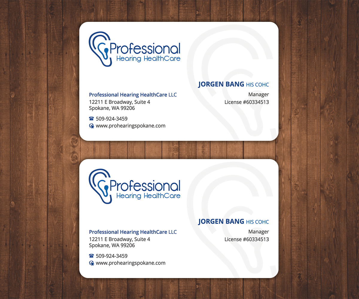 Business Card Design by Stylez Designz for Professional Hearing HealthCare | Design #11910695