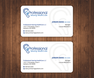 Business Card Design by Stylez Designz for Professional Hearing HealthCare | Design: #11910695