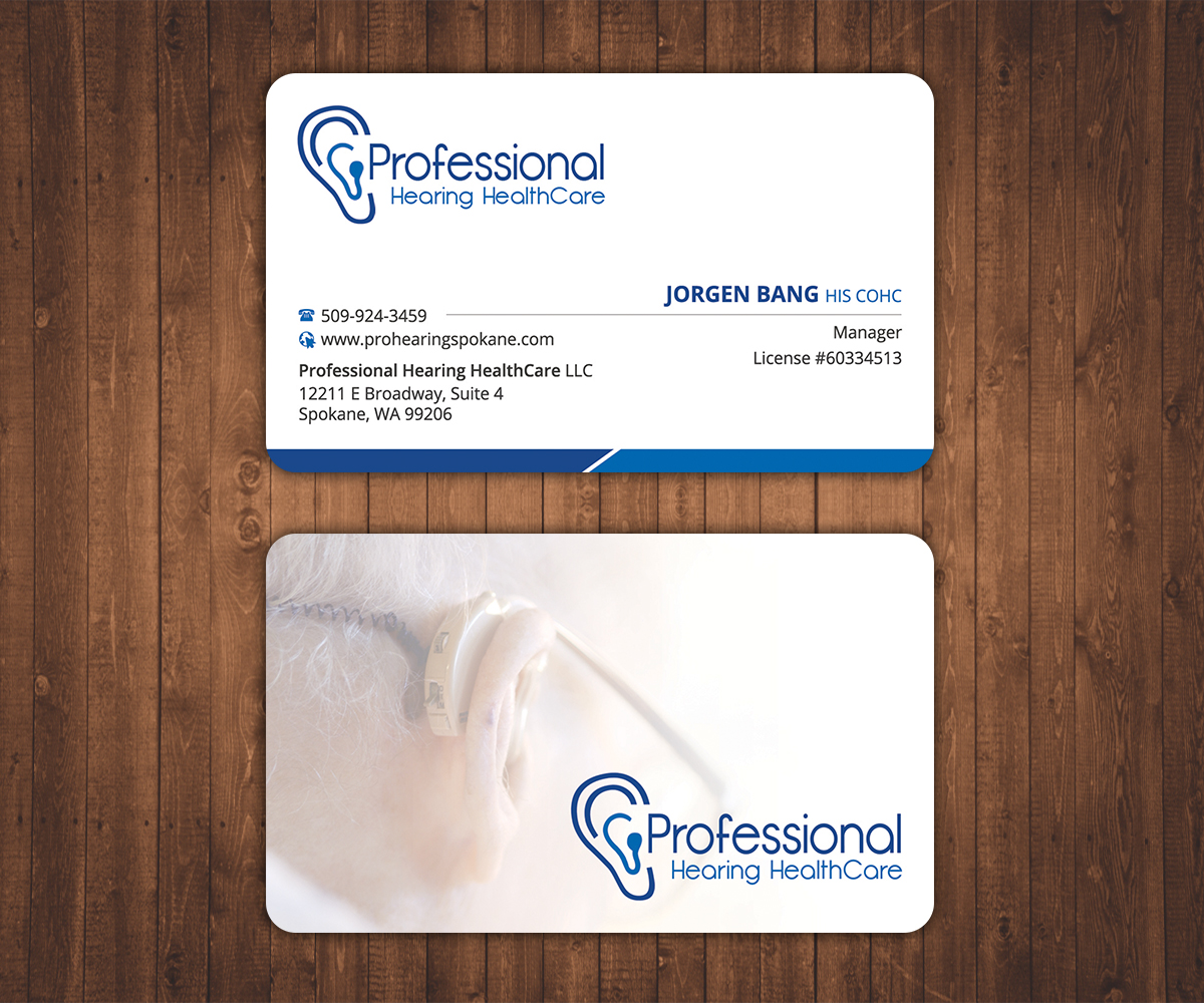 Business Card Design by Stylez Designz for Professional Hearing HealthCare | Design #11910696