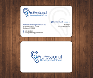 Business Card Design by Stylez Designz for Professional Hearing HealthCare | Design: #11910697