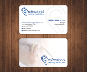 Business Card Design by Stylez Designz for Professional Hearing HealthCare | Design: #11910701