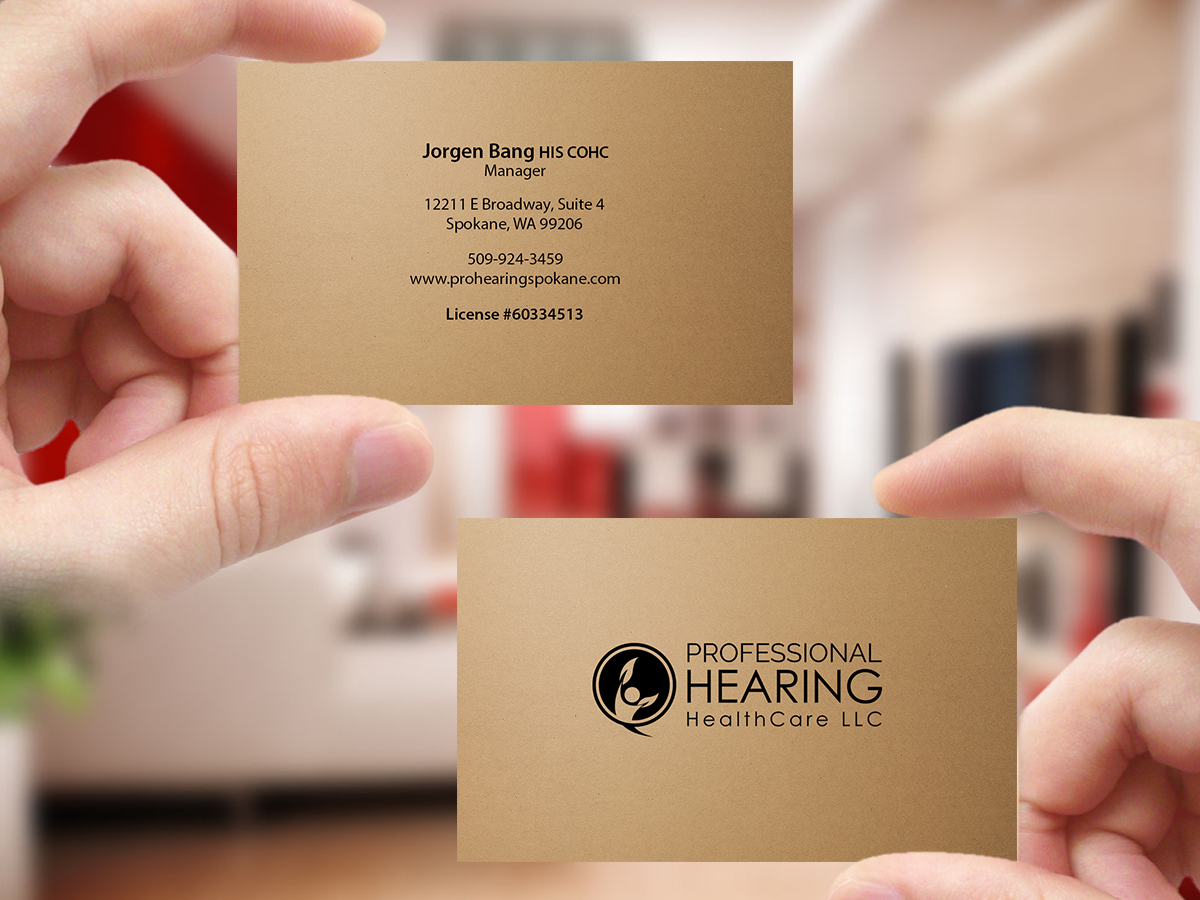 Visitenkarten-Design von Creations Box 2015 für Professional Hearing HealthCare | Design #11823593