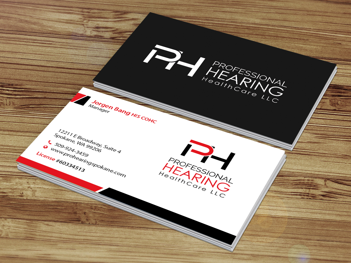 Diseño de Tarjeta de Presentación por Creations Box 2015 para Professional Hearing HealthCare | Diseño #11852618