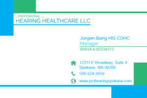 Visitenkarten-Design von Qaf für Professional Hearing HealthCare | Design: #11900125