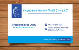 Visitenkarten-Design von TanaMa Creations für Professional Hearing HealthCare | Design: #11877785