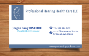 Visitenkarten-Design von TanaMa Creations für Professional Hearing HealthCare | Design: #11884914