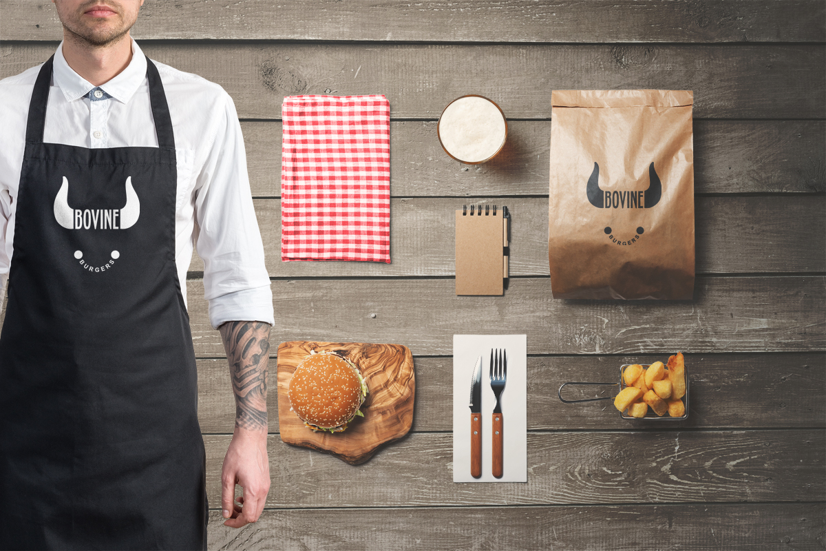 Logo Design by Kristijan Trajchev for Bovine Burgers, Inc. | Design #11840046
