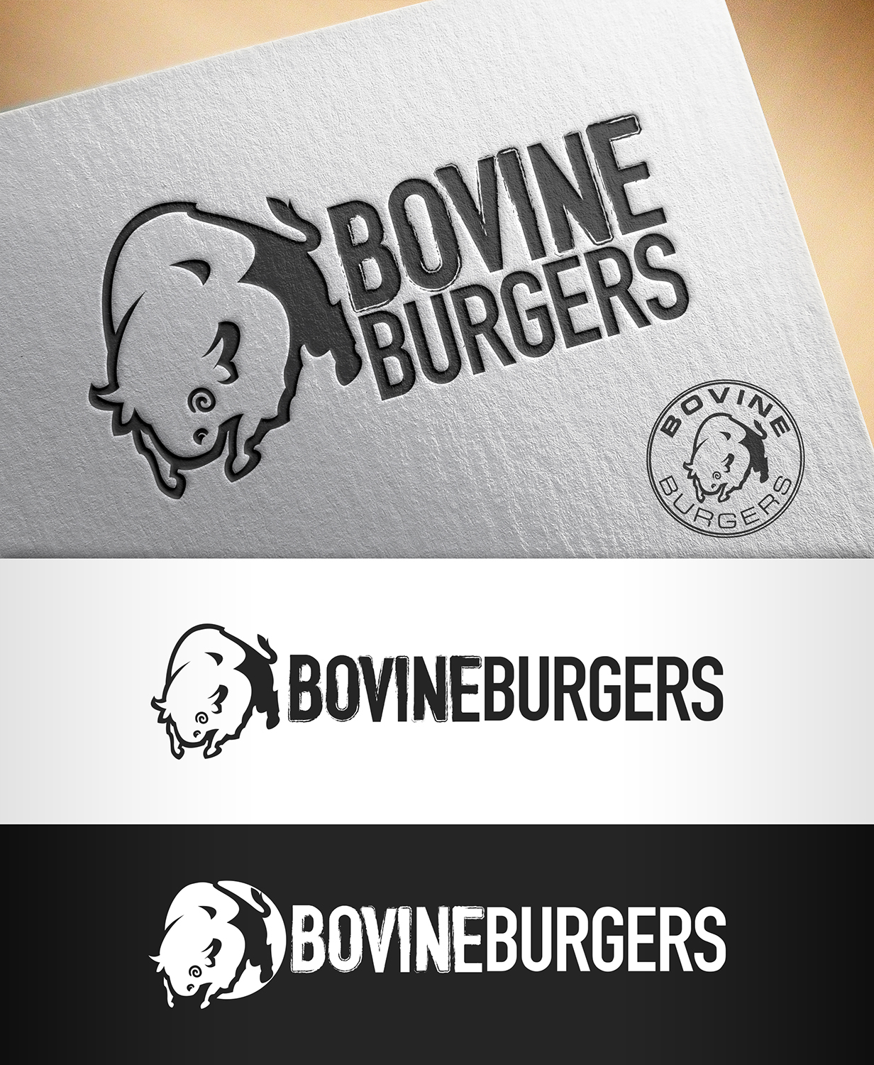 Logo-Design von nivleik für Bovine Burgers, Inc. | Design #11828159