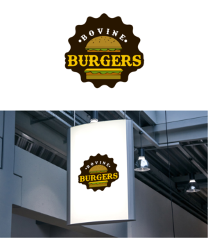 Logo Design by pixelgrapix for Bovine Burgers, Inc. | Design: #11826882