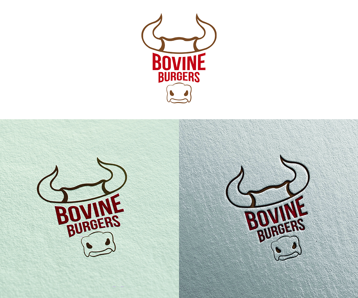 Logo Design by eMARK for Bovine Burgers, Inc. | Design #11840988